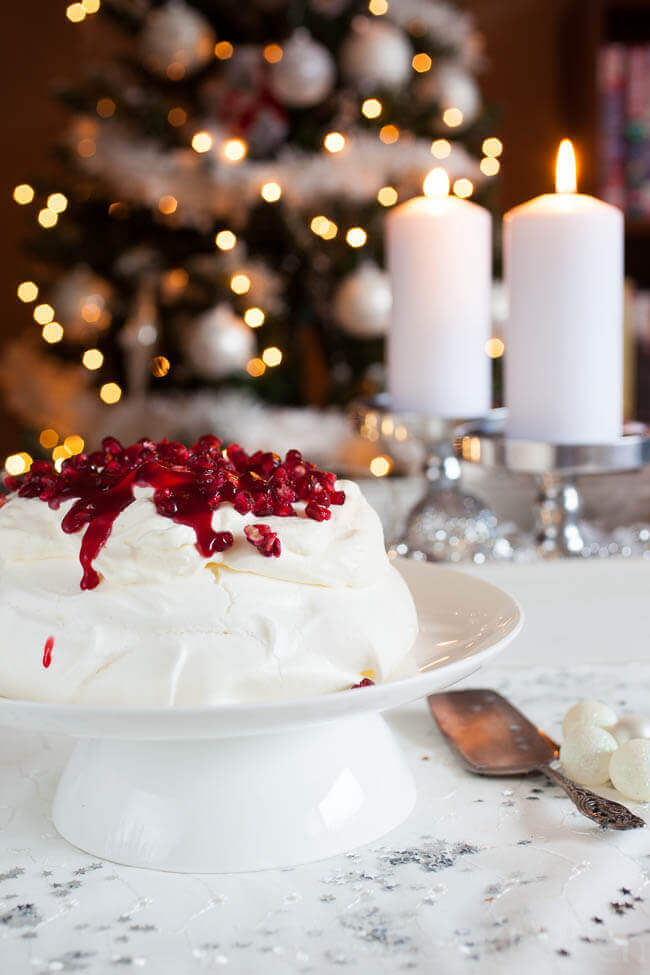 Cranberry pavlova voor kerst dessert | simoneskitchen.nl
