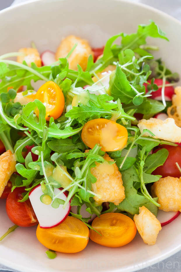Halloumi salade met tomaat | simoneskitchen.nl