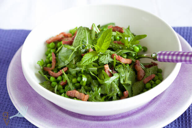 Green herbs and pea salad | insimoneskitchen.com