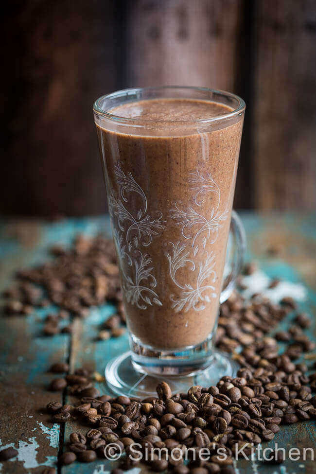 Koffie smoothie met chocola en banaan | simoneskitchen.nl