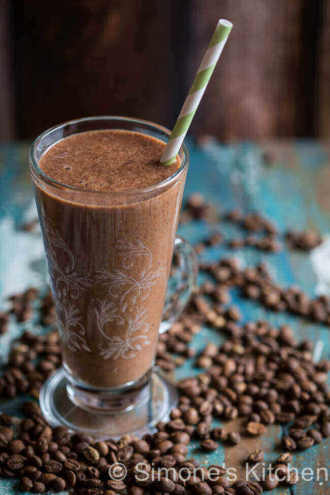 Koffie en chocolade smoothie | simoneskitchen.nl