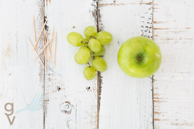 Schildpad van appel en druiven | simoneskitchen.nl