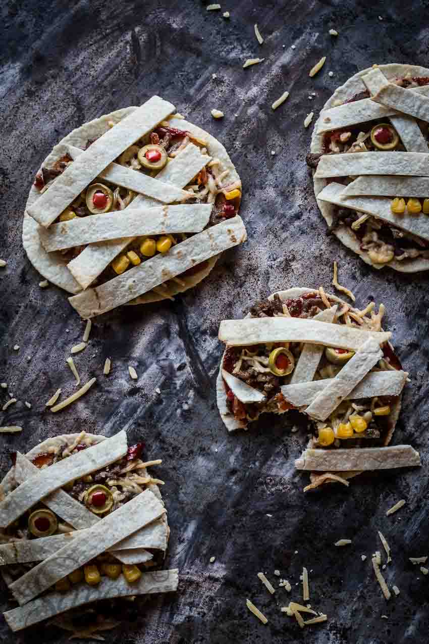 Halloween mummy tortilla's | simoneskitchen.nl