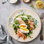 Salade met gerookte zalm