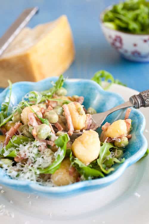 gnocchi met tuinbonen