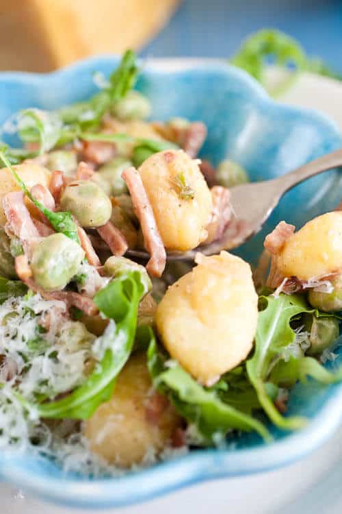 gnocchi met tuinbonen