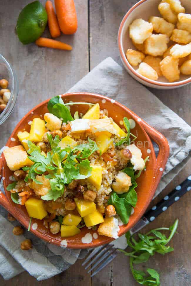 Bulgursalade met mango