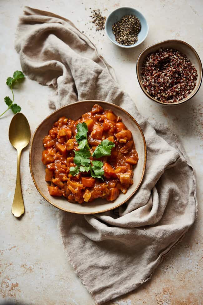 Pompoenstoofpot met wortel