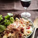 Speltsalade met kastanjes