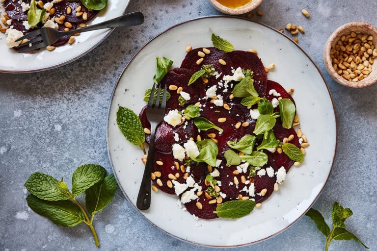 Bieten carpaccio met feta