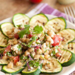 Gegrilde courgette carpaccio