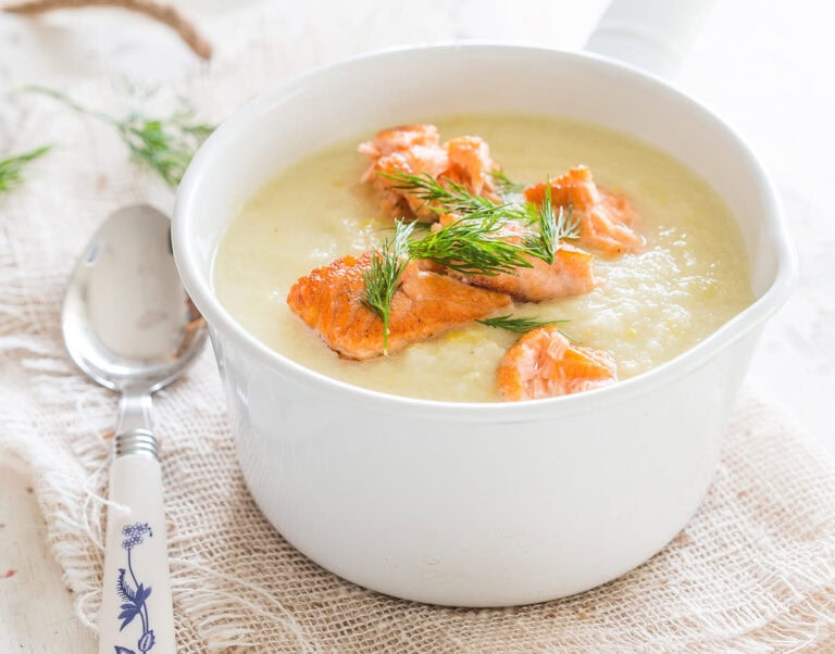 Bloemkool knolselderij soep