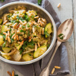 Freekeh met venkel, pijnboompitten en citroen