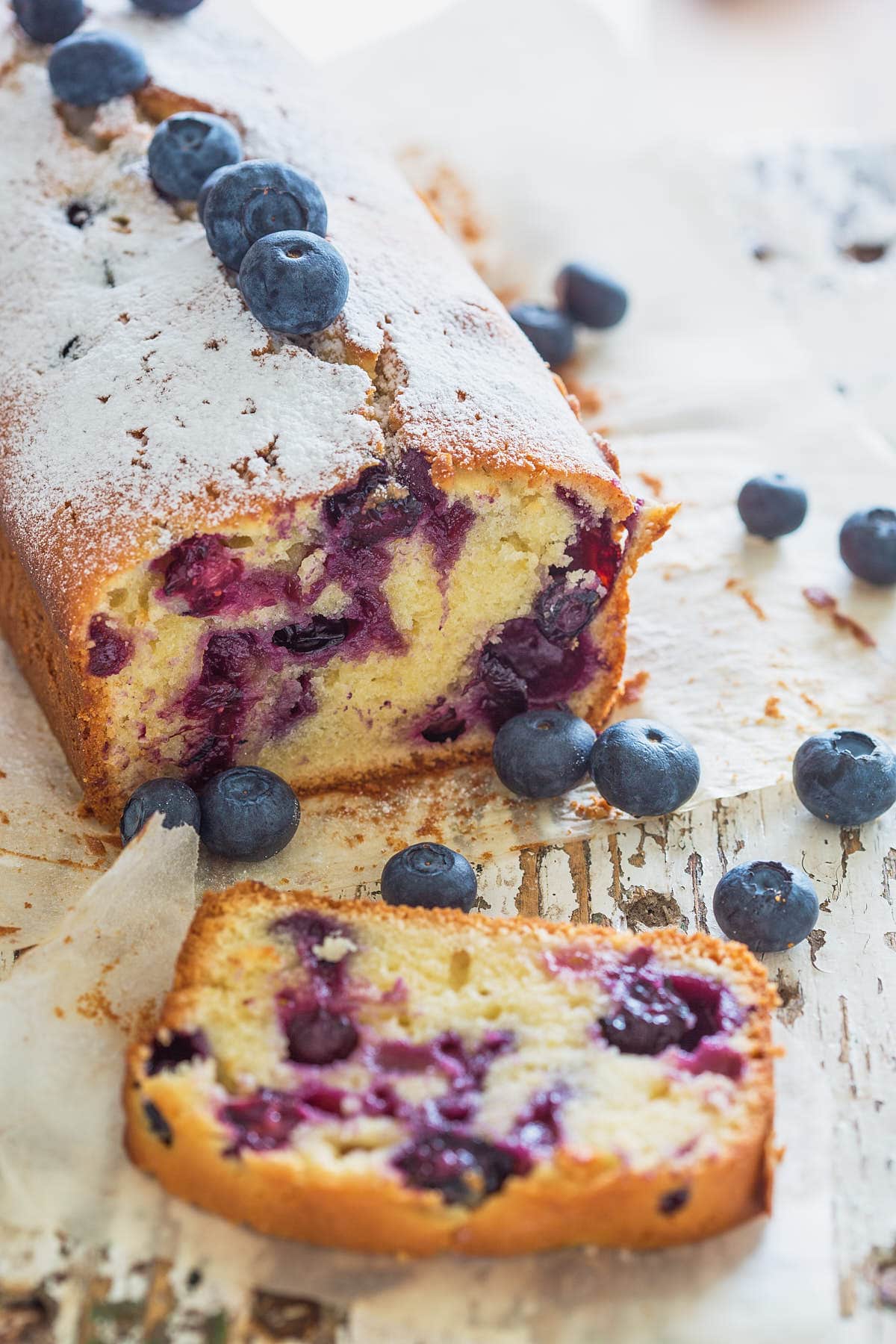 Bosbessen yoghurt cake