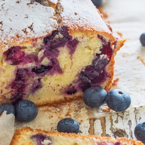 Bosbessen yoghurt cake