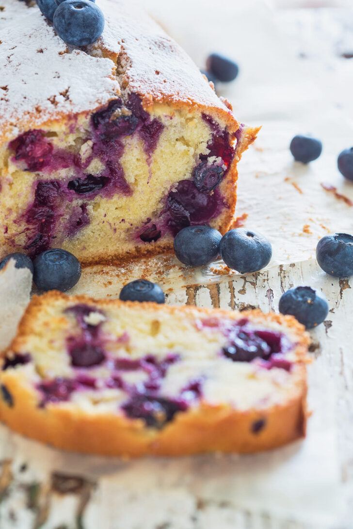 Bosbessen yoghurt cake