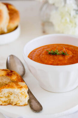 soep met wortel en tomaat