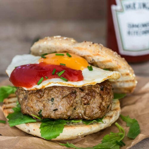 Hamburger met roquefort
