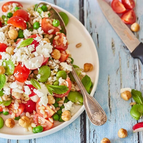 Tuinbonensalade met feta