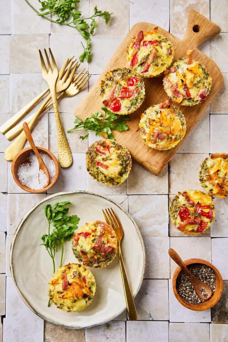 Ei muffins met zoete aardappel