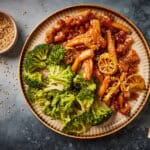 Sticky chicken met limoen