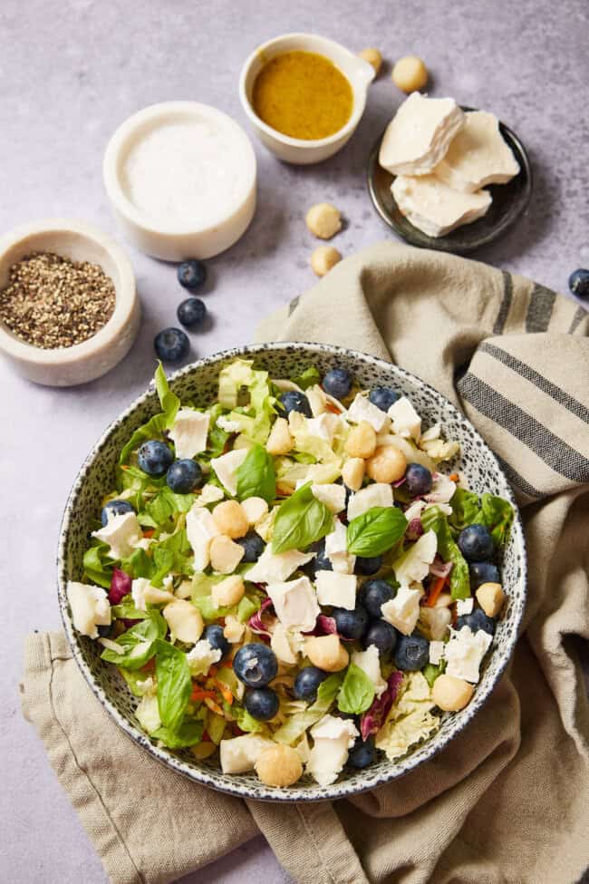 salade met geitenkaas