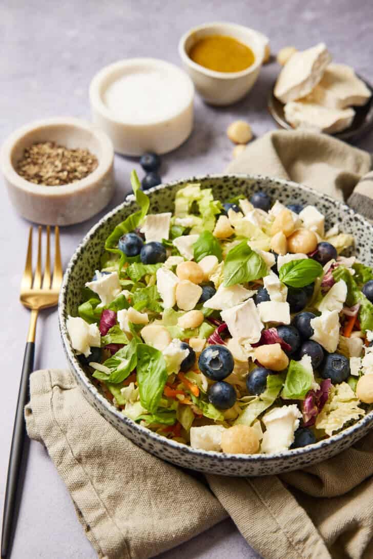 salade met geitenkaas