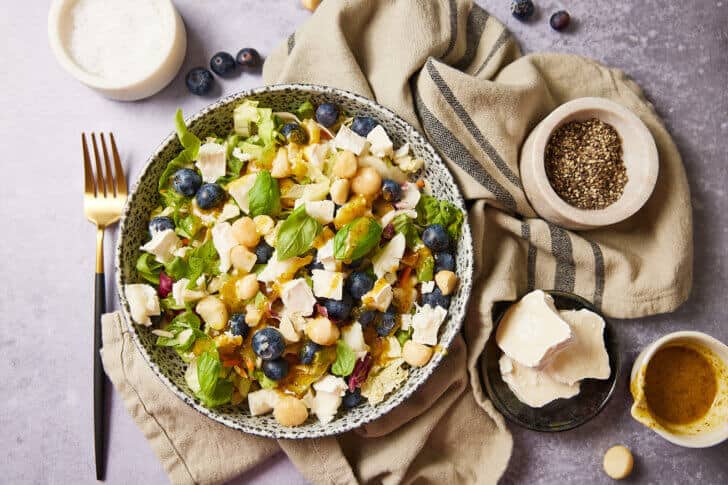 salade met geitenkaas