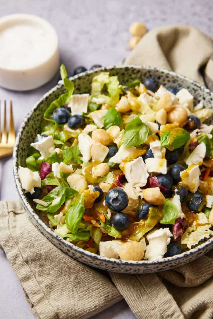 salade met geitenkaas