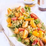 Freekeh salade met halloumi | simoneskitchen.nl