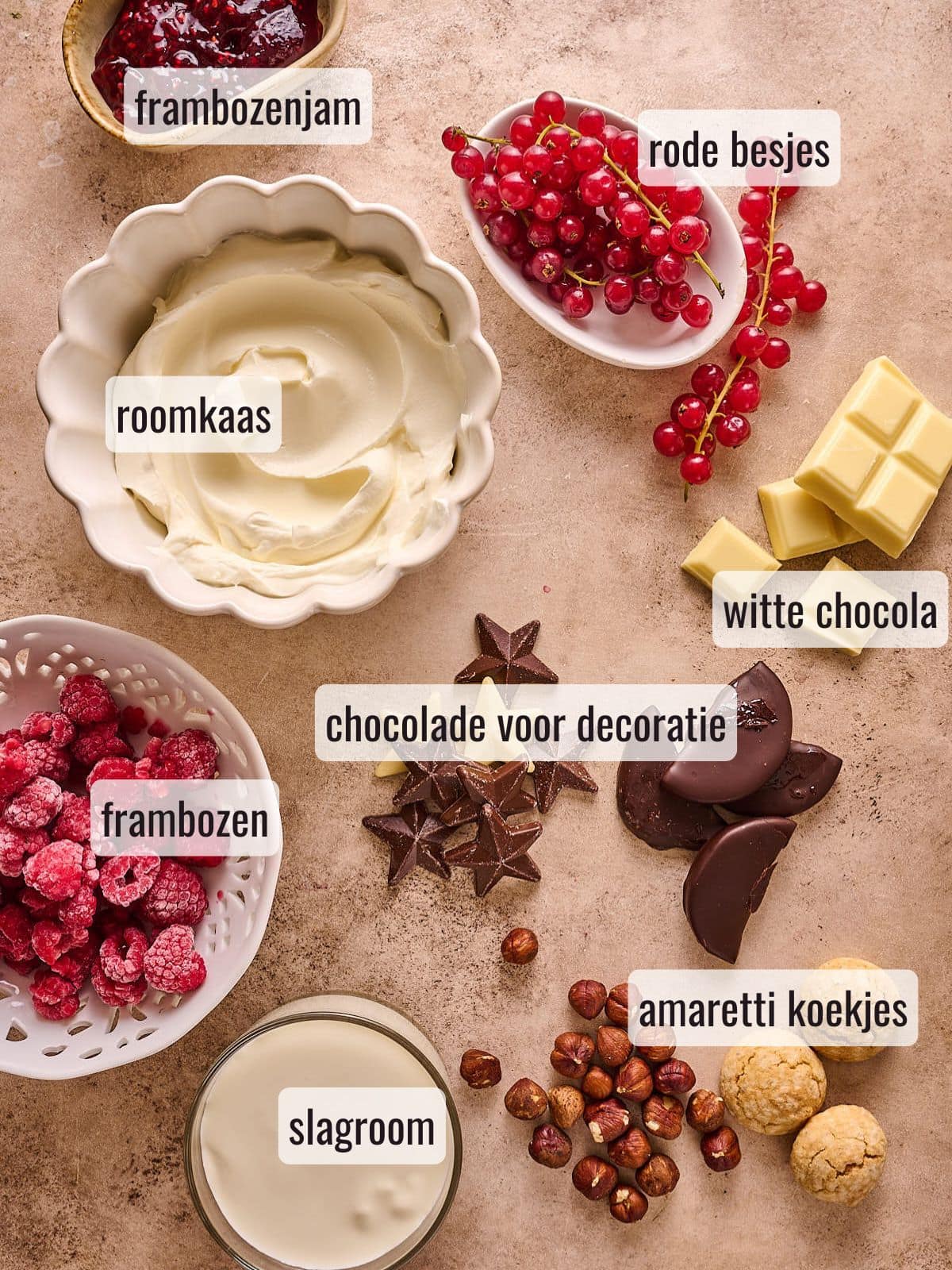 semifreddo zonder ei ingredienten