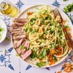 courgettesalade met entrecote