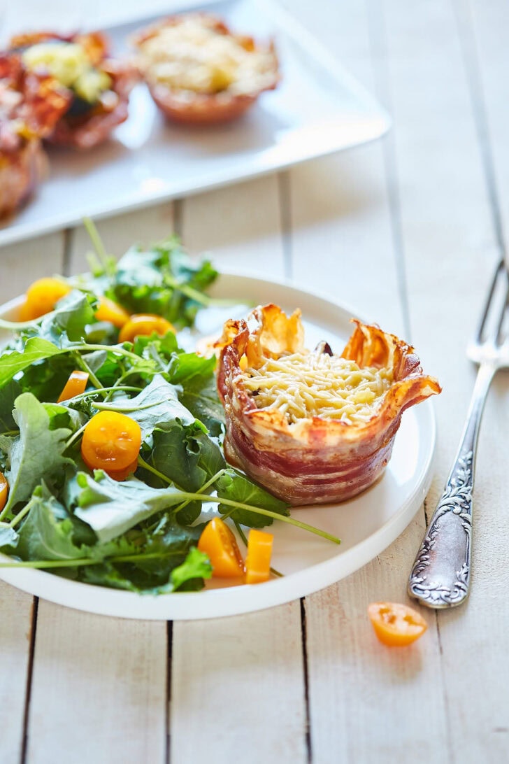 Keto muffins met bacon