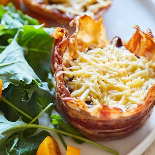 Keto muffins met bacon