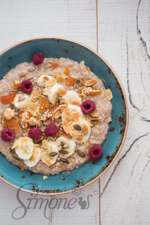 Kokos havermout met banaan