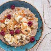 Kokosnoot havermout met banaan | simoneskitchen.nl