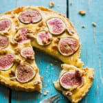 Custard taartje met vijgen