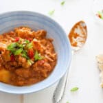 Slowcooker kip aardappel en pinda