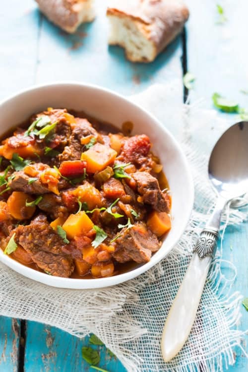 Slowcooker rundvlees tajine
