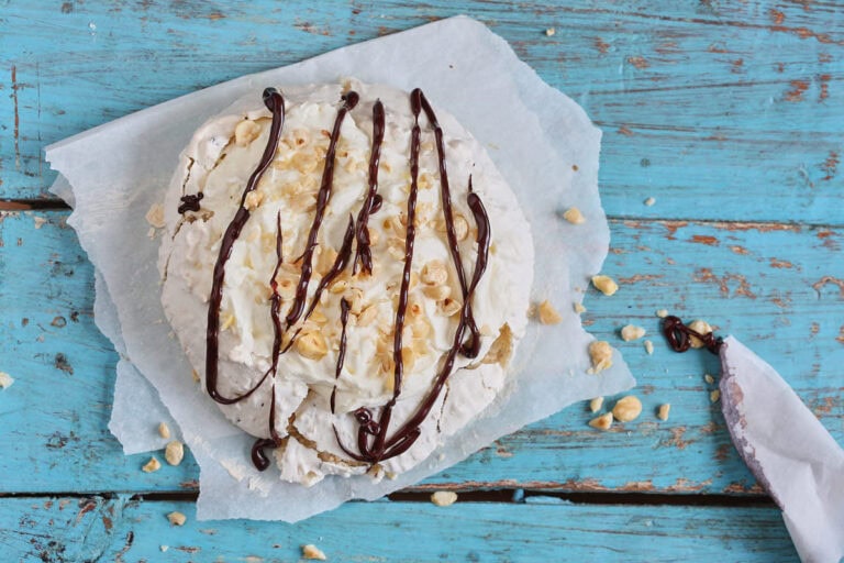 Pavlova met chocola