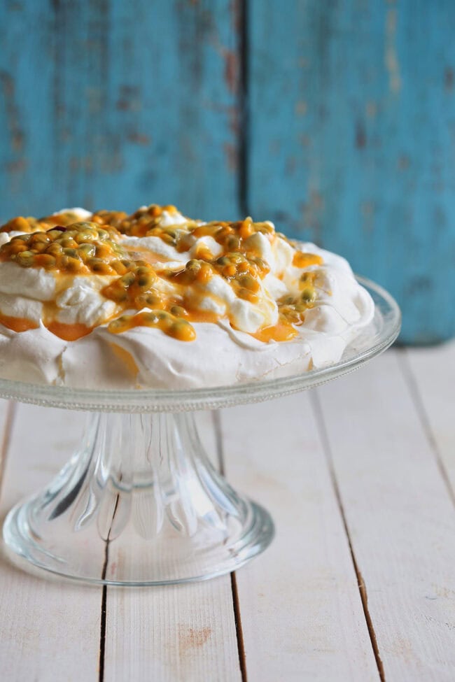 Passievrucht pavlova