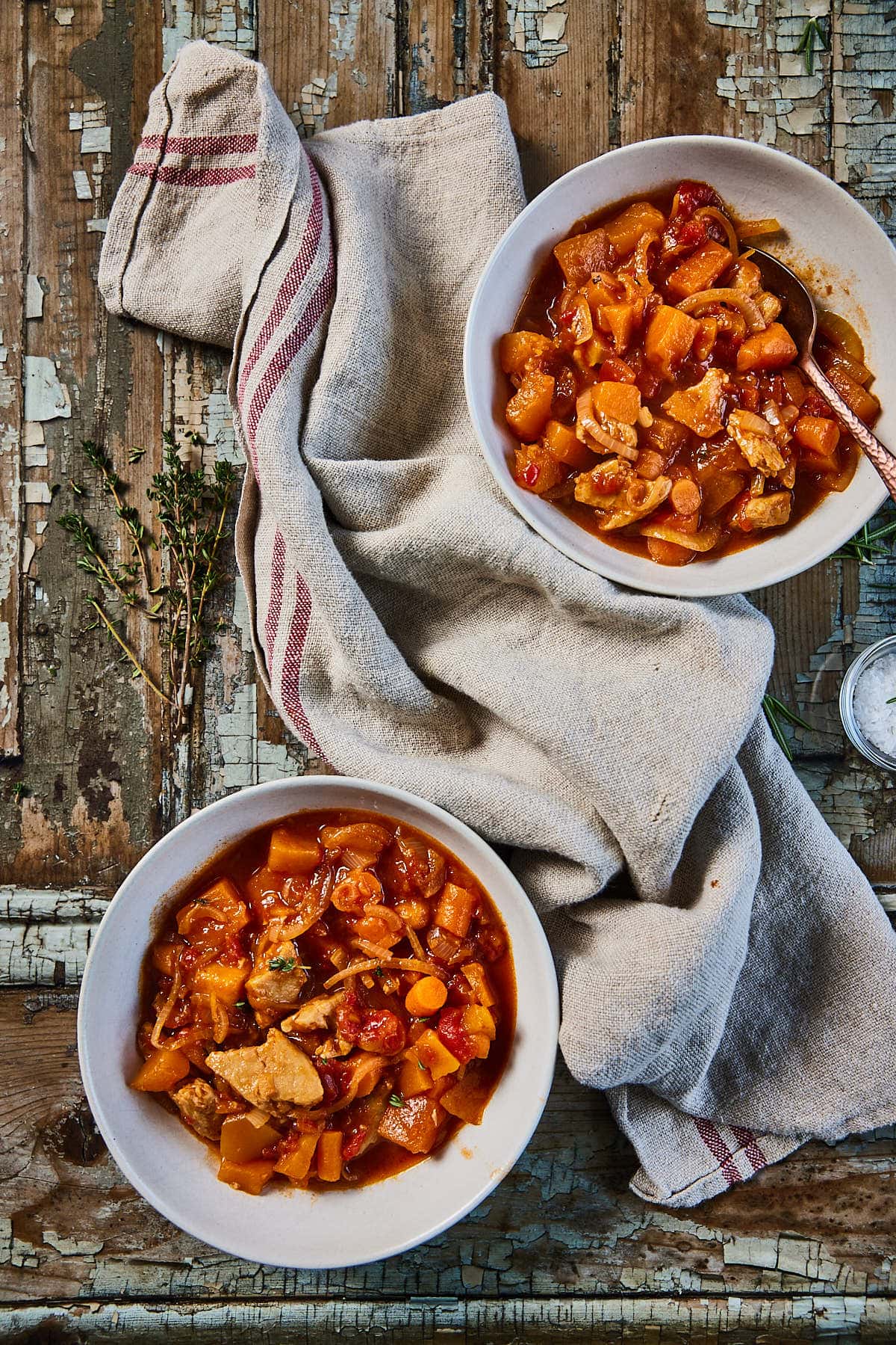 Vegan stoofpot met pompoen en wortel