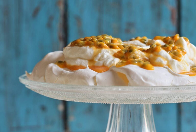 Passievrucht pavlova
