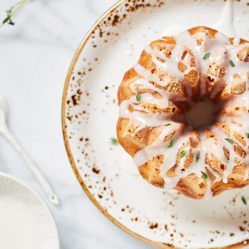 Citroen tulband met tijm