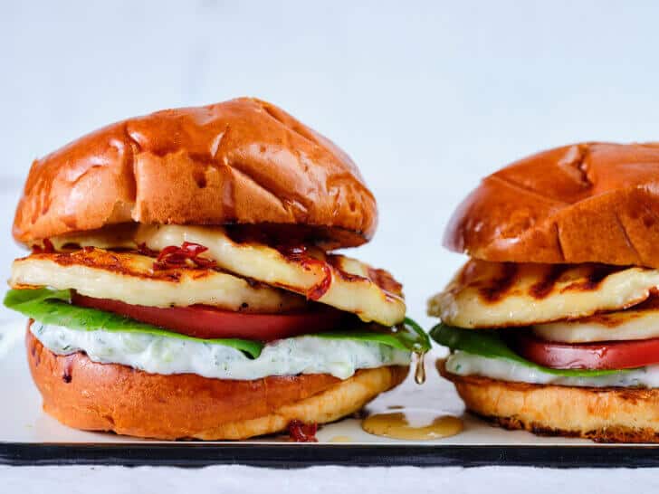 Halloumi burger