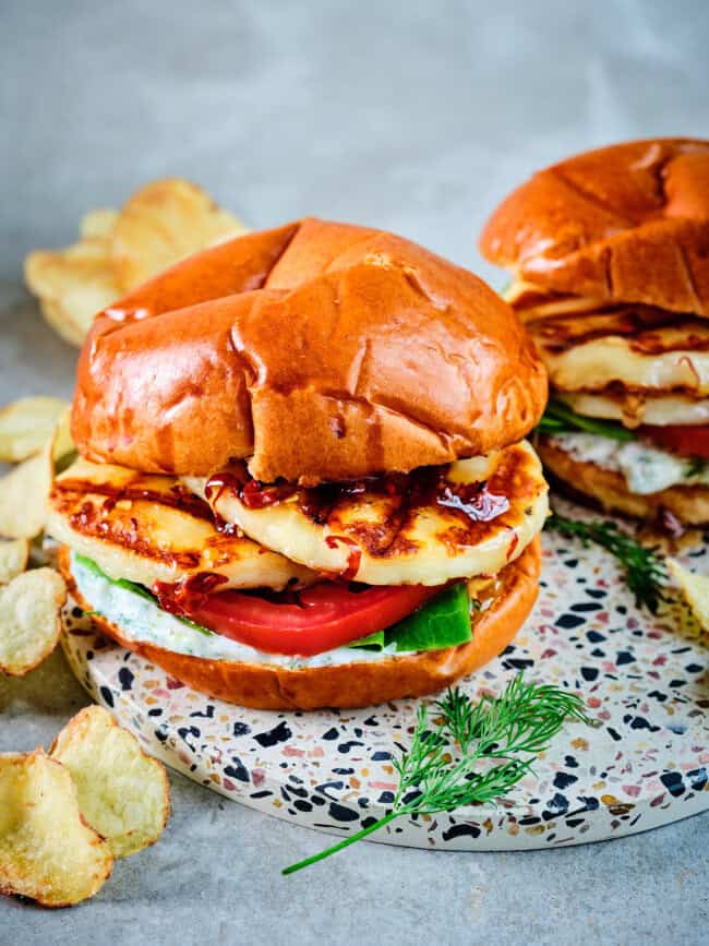 Halloumi burger
