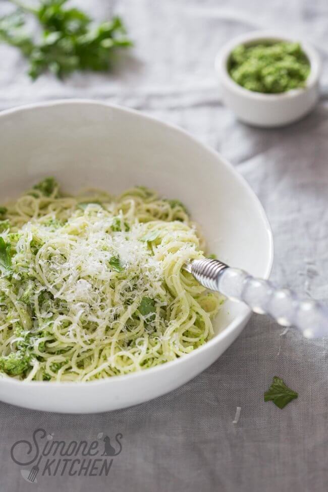 Broccoli pesto met pasta