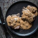 Biefstuk met champignonsaus