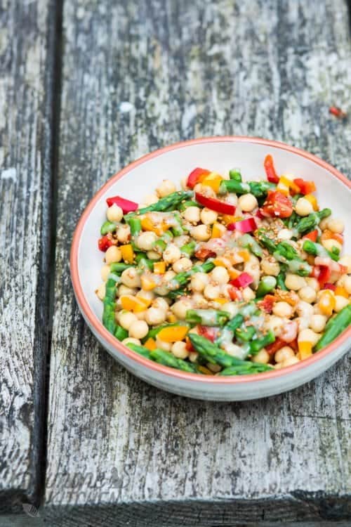 Kikkererwtsalade met tahini