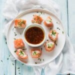 zallmrolletjes met gembersaus